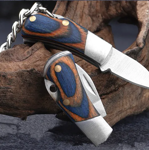 Sharp Steel knife Small Folding keychain