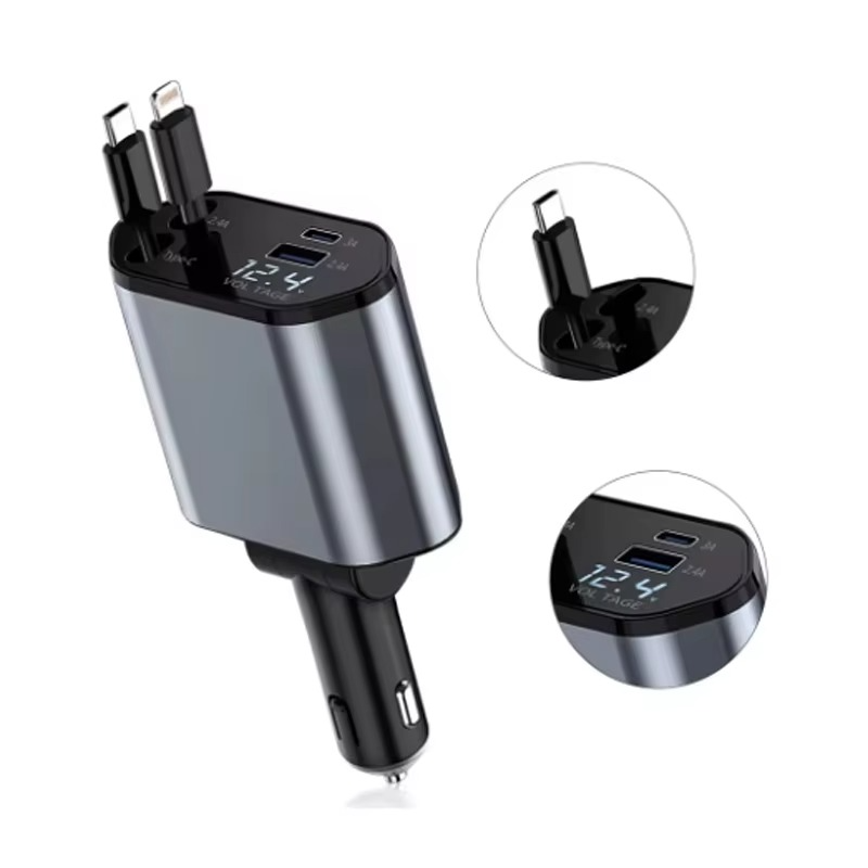 4 IN 1 120W Car Charger