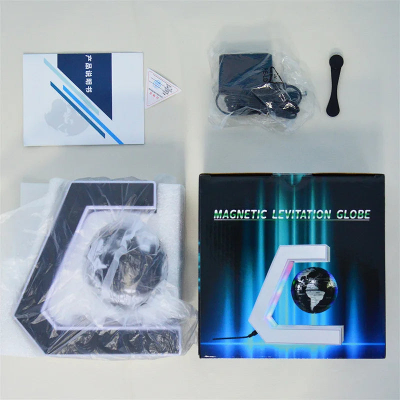 Magnetic Levitation Globe LED Light Floating World Map for Home Office