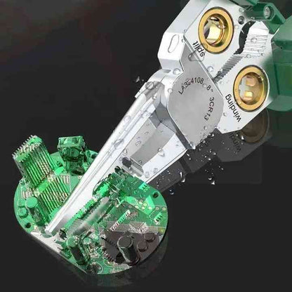 Electric Multi-Functional 8-in-1 Stainless Steel Needle Nose Pliers – Wire Stripping, Cutting, and More