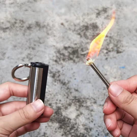 Orignal Waterproof Flint Fire Keychain