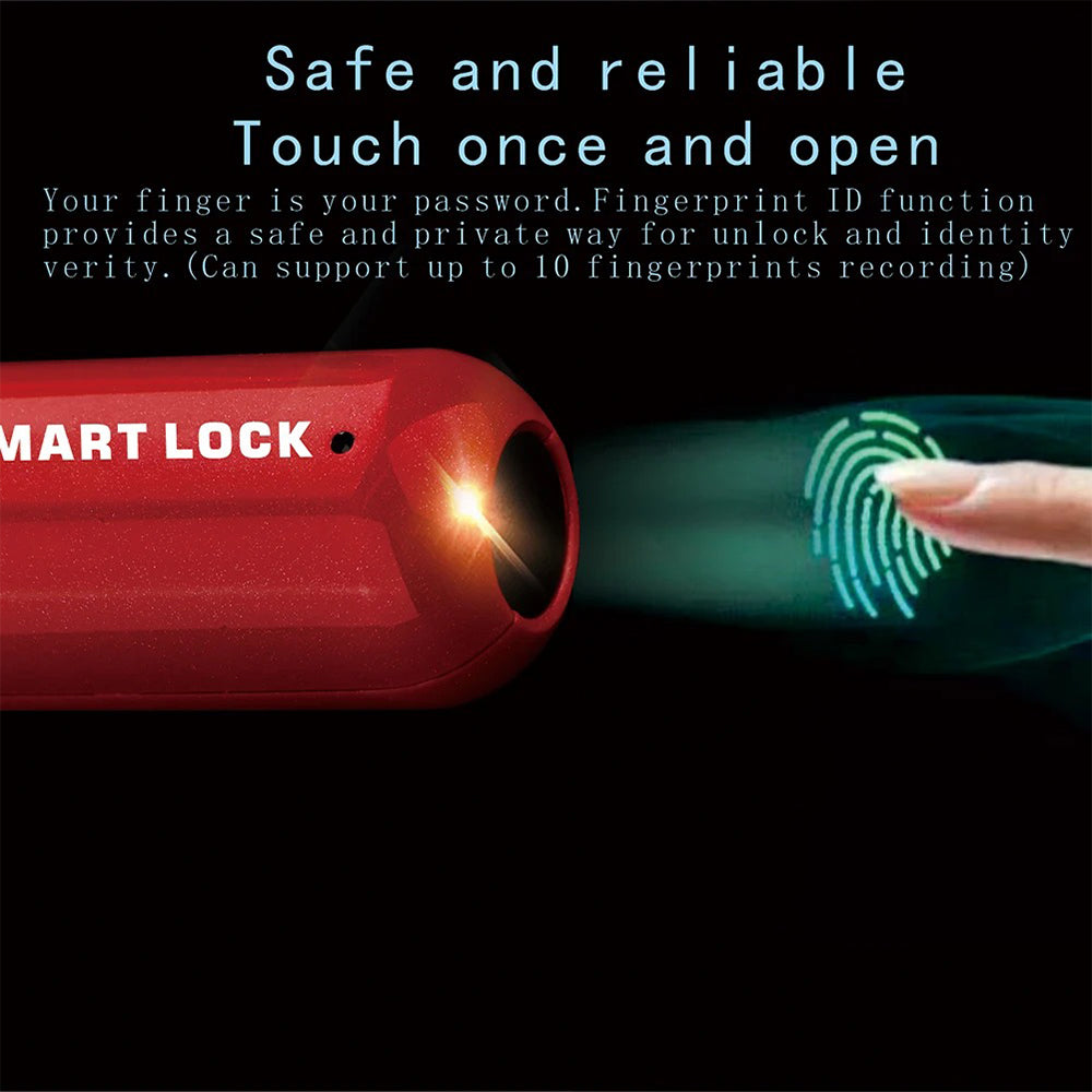 Mini Fingerprint Padlock USB Keyless Luggage Lock Electronic Lock Smart Biometric