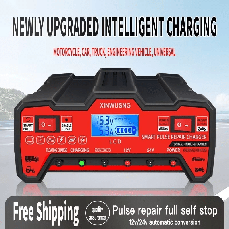 12V/24V High‑Power Start‑Stop Charger | 1 MONTH WARRENTY