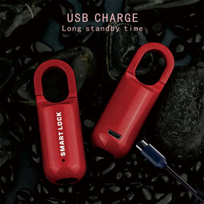 Mini Fingerprint Padlock USB Keyless Luggage Lock Electronic Lock Smart Biometric